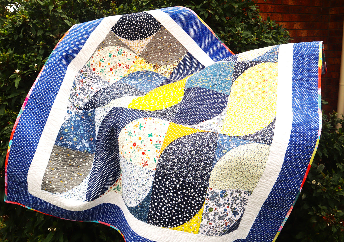 Waves quilt pattern
