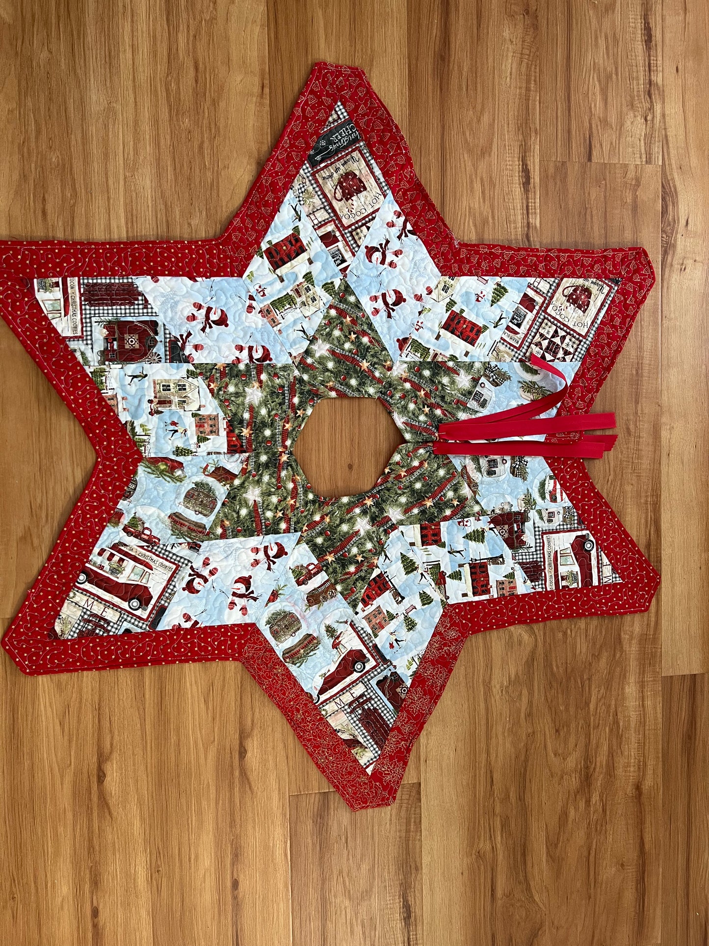 Christmas 5-star Tree Skirt