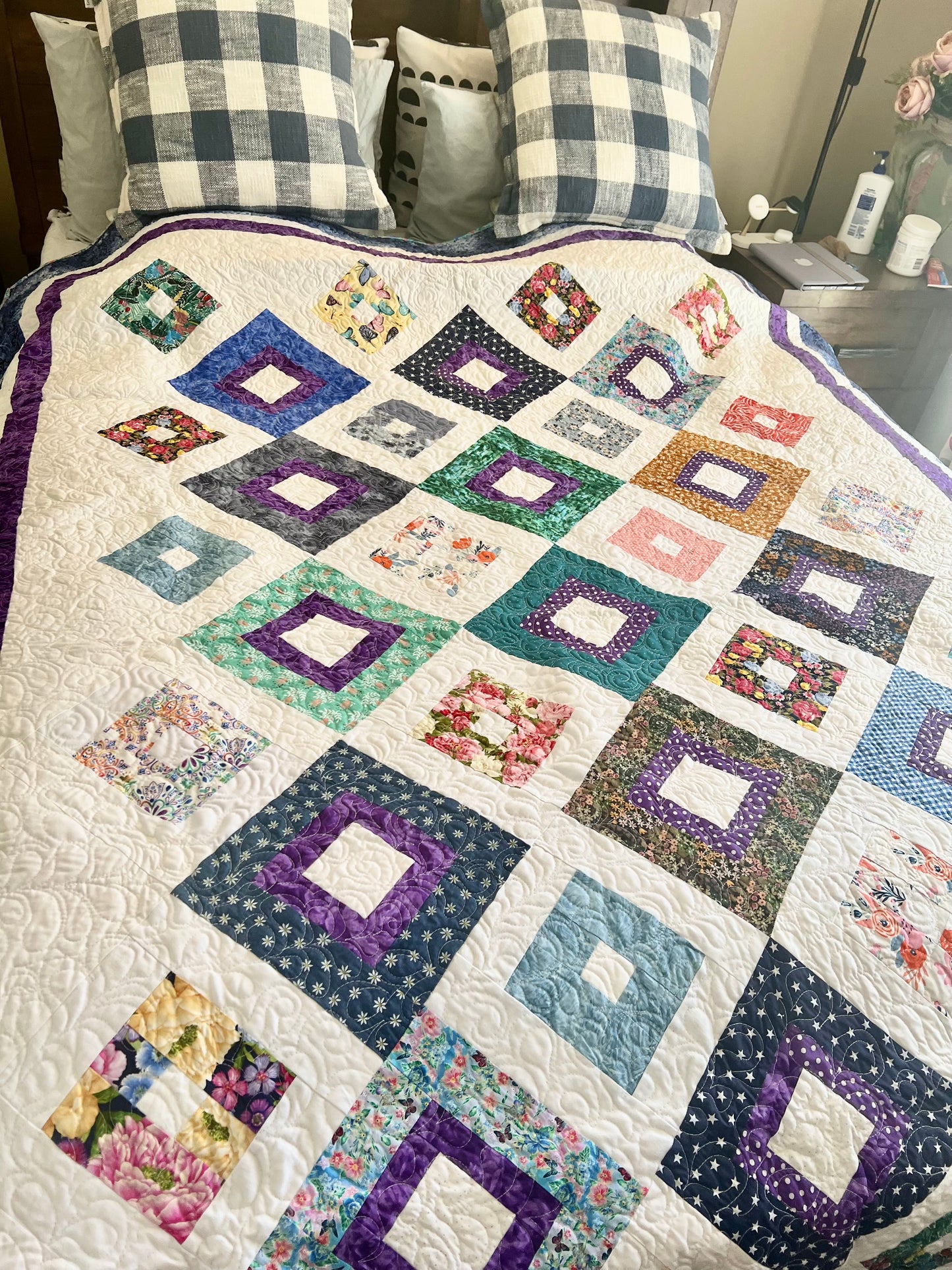 Up Square Down Squar Quilt