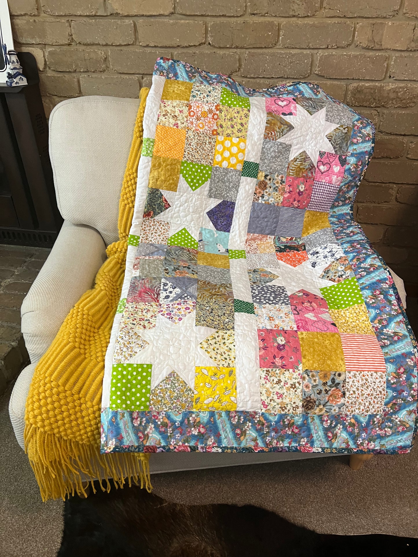 Squared Star Quilt Pattern
