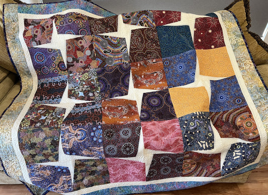 Aboriginal Quilt spinning Star