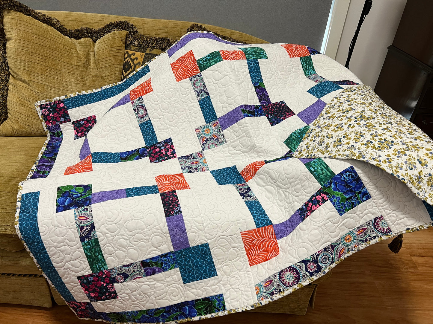 Squaring Up Quilt QAYG PATTERN