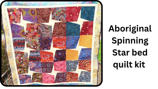 Aboriginal Spinning star Quilt kit