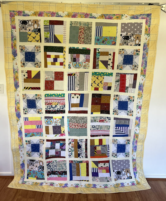 Queen size Original patchwork quilt