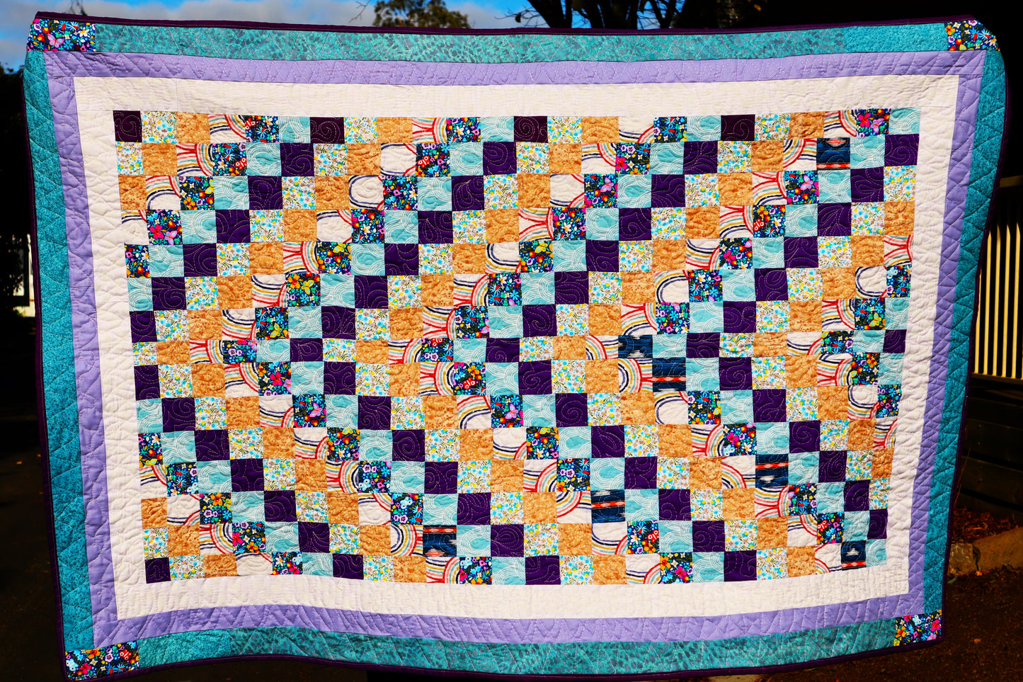 Handmade Bargello Quilt